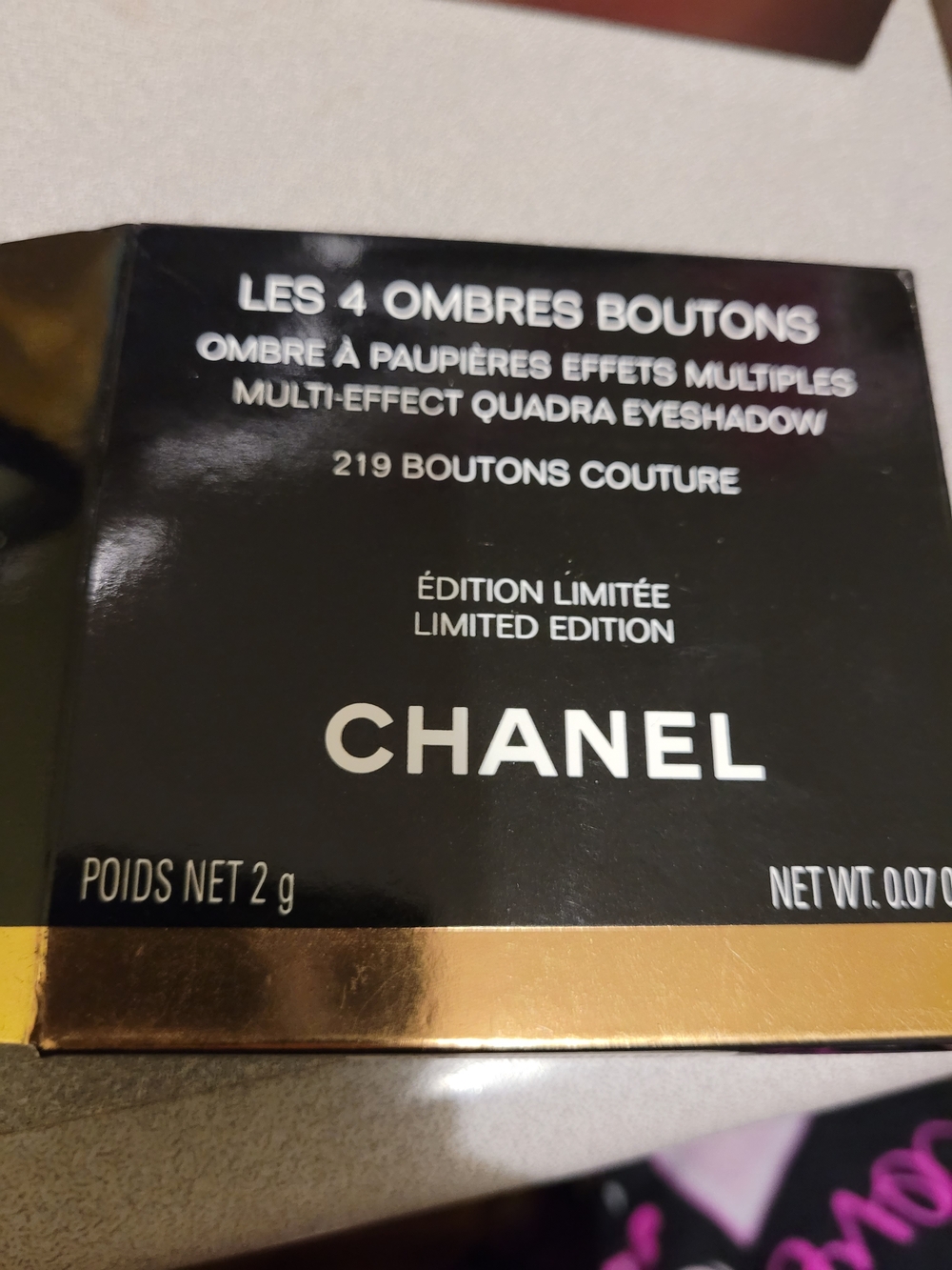 CHANEL 4-Color In 219 Boutons Couture Limited Edition - Picture 3 of 5